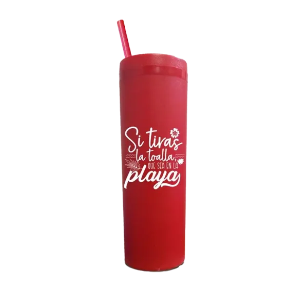 Vaso 20 oz. Crush Tapa y popote